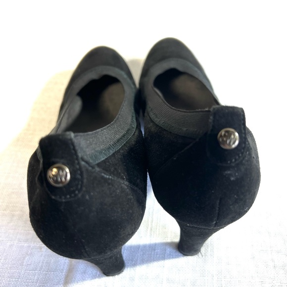 Stuart weitzman black hills suede 8m high heel shoes - Picture 6 of 10